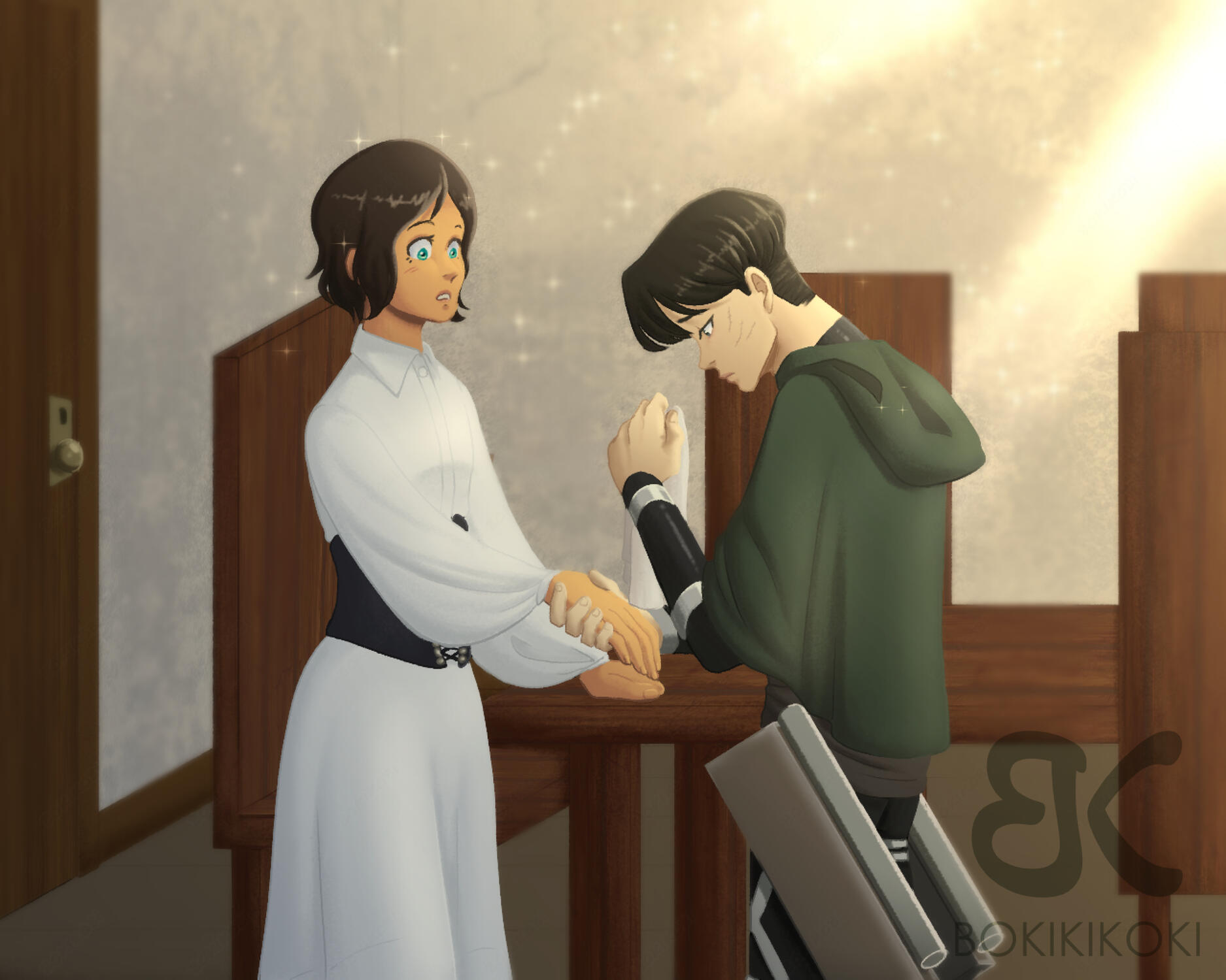 2 Half Body, Complex BG, SFW - $100 USD