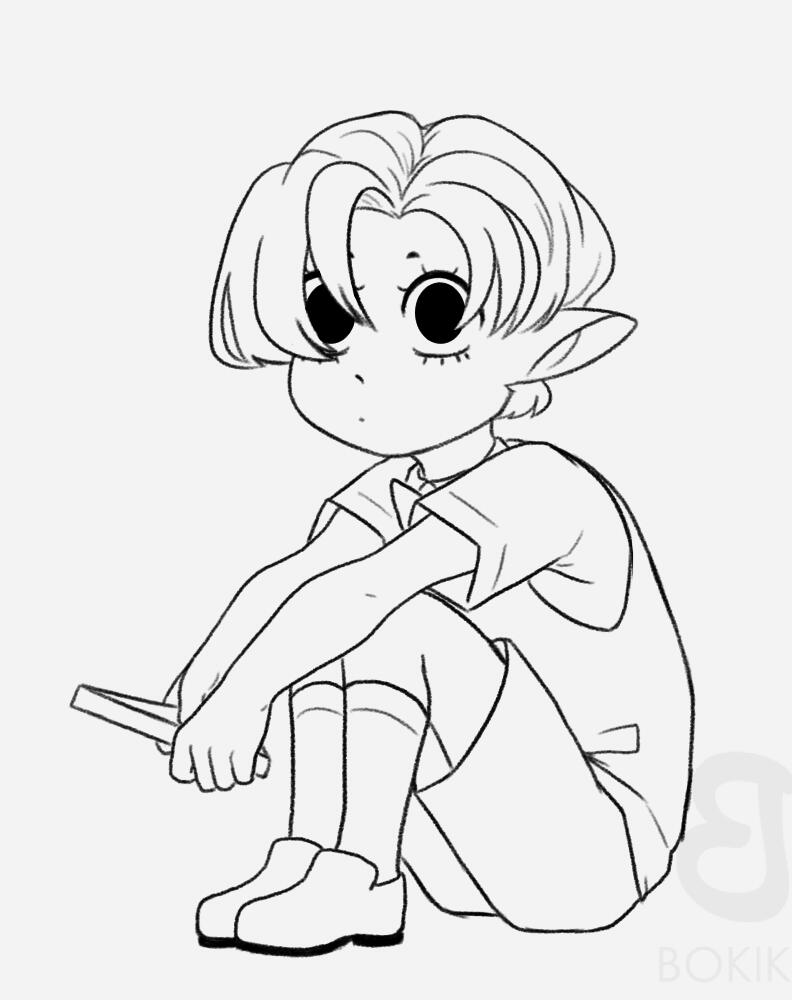 Full Body, No BG, SFW - $30 USD