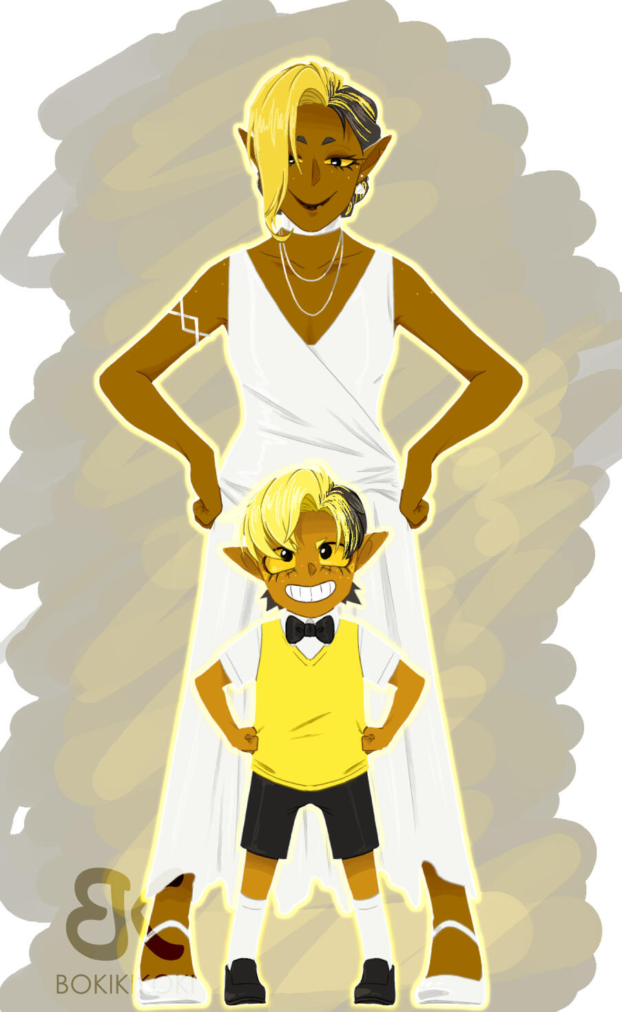 2 Full Body, Simple BG, SFW - $75 USD