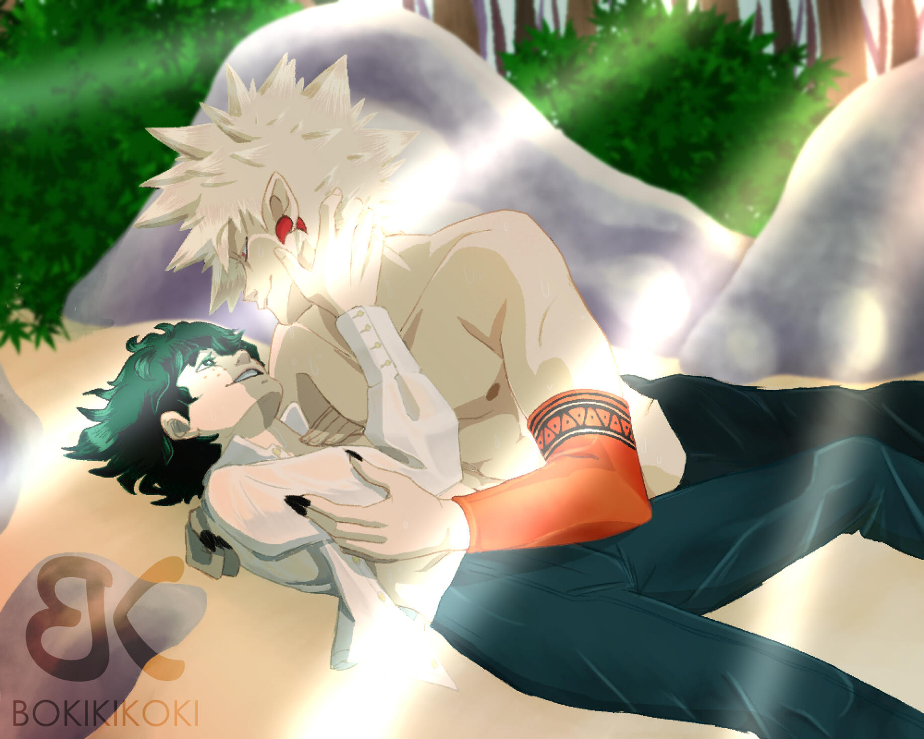 2 Half Body, Complex BG, SFW - $75 USD