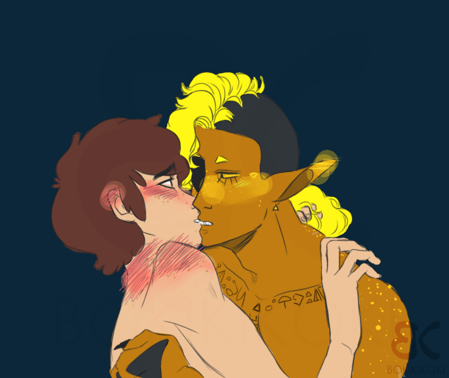 Colored Sketch, 2 Busts, No BG, NSFW - $30 USD